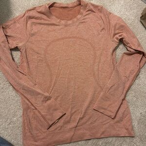 Lululemon pink/peach shirt